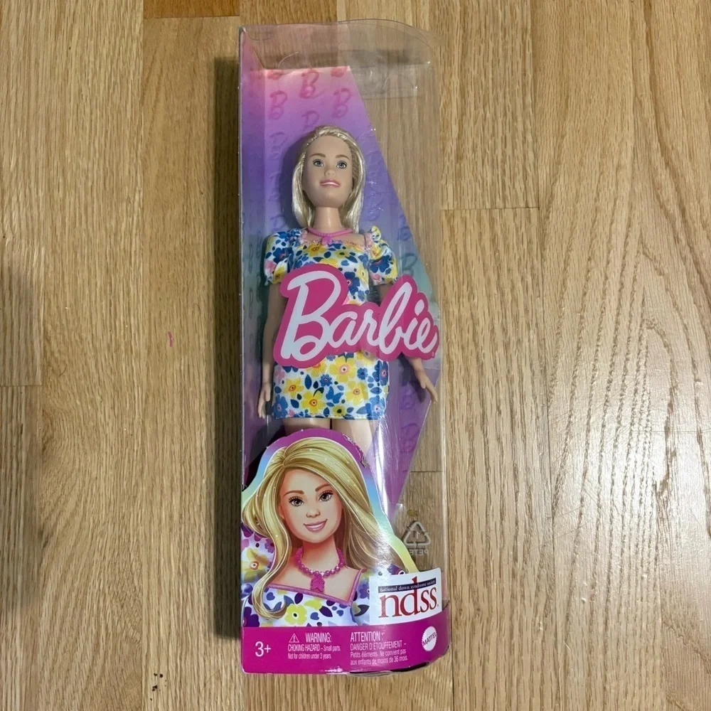 Barbie Fashionistas #208 NDSS Down Syndrome Doll with Floral Dress Shoe Braces